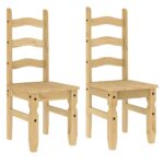 vidaXL 3-dielna jedálenská súprava Panama, borovicový masív – Obrázok 4