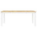 vidaXL 5-dielna jedálenská súprava Panama, biela borovicový masív – Obrázok 9