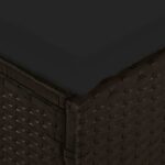 vidaXL 4-dielna záhradná sedacia súprava s podložkami tvare L čierna – Obrázok 12