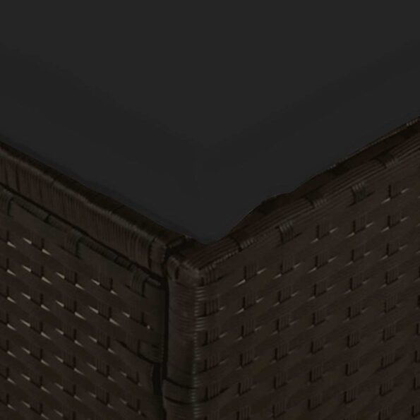 vidaXL 4-dielna záhradná sedacia súprava s podložkami tvare L čierna – Obrázok 12