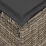 vidaXL 4-dielna záhradná sedacia súprava s vankúšmi sivá tvare L – Obrázok 12