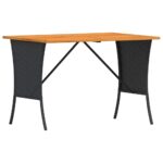 vidaXL 3-dielna záhradná sedacia súprava s podložkami polyratan čierna – Obrázok 6