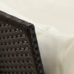 vidaXL 3-dielna záhradná sedacia súprava s podložkami polyratan čierna – Obrázok 11