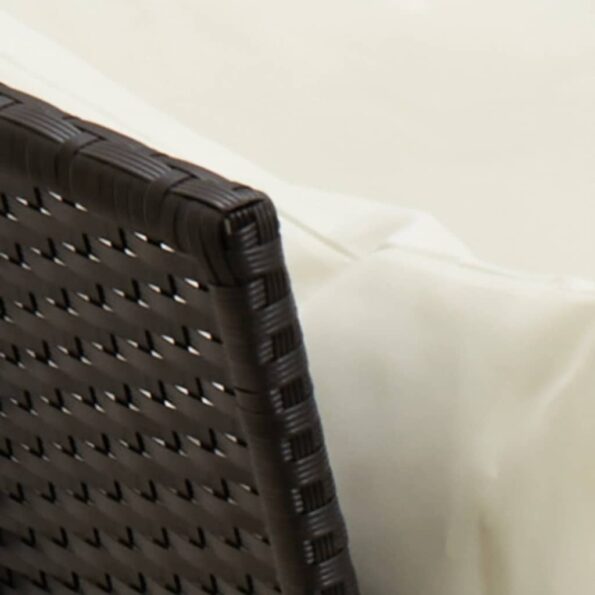 vidaXL 3-dielna záhradná sedacia súprava s podložkami polyratan čierna – Obrázok 11