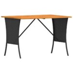 vidaXL 5-dielna záhradná súprava pohoviek s vankúšmi čierna polyratan – Obrázok 5