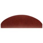 vidaXL Schodové rohože, samolepiace, 20 ks, 65x21x4 cm, bordovo červené, polkruhové, veľké – Obrázok 4