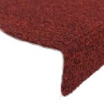 vidaXL Schodové rohože, samolepiace, 20 ks, 65x21x4 cm, bordovo červené, polkruhové, veľké – Obrázok 6