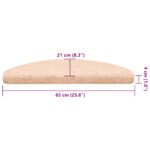 vidaXL Schodiskové rohože samolepiace 30 ks hnedá 65x21x4 cm – Obrázok 8