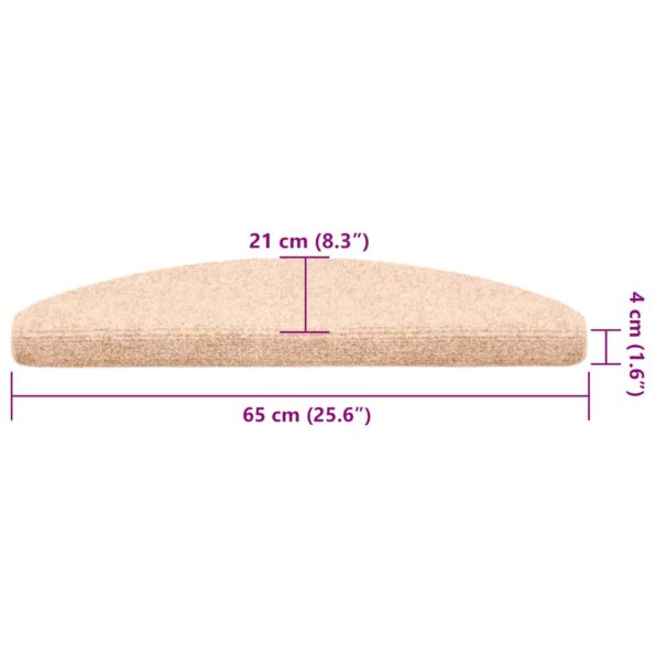 vidaXL Schodiskové rohože samolepiace 30 ks hnedá 65x21x4 cm – Obrázok 8