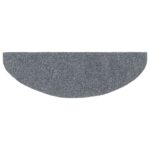 vidaXL Schodové rohože, samolepiace, 30 ks, 65x21x4 cm, svetlosivé, polkruhové, veľké – Obrázok 4