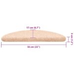 vidaXL Schodiskové rohože samolepiace 30 ks hnedá 56x17x3 cm – Obrázok 8