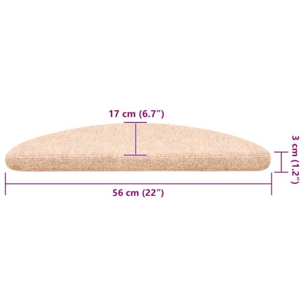 vidaXL Schodiskové rohože samolepiace 30 ks hnedá 56x17x3 cm – Obrázok 8