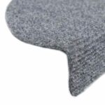 vidaXL Schodové rohože, samolepiace, 30 ks, 56x17x3 cm, svetlosivé, polkruhové – Obrázok 6