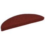 vidaXL Samolepiace nášľapy na schody 30 ks 56x17x3 cm červené – Obrázok 2