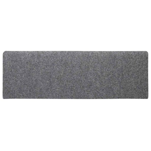 vidaXL Samolepiace nášľapy na schody 30 ks svetlošedá 65x21x4 cm – Obrázok 4