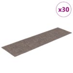 vidaXL Schodiskové Rohože Samolepiace 30 ks Krémová 76x20 cm Obdĺž. – Obrázok 2