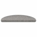 vidaXL Samolepiace nášľapy na schody Sisal 30 ks 65x21x4 cm strieborné – Obrázok 3