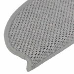 vidaXL Samolepiace nášľapy na schody Sisal 30 ks 65x21x4 cm strieborné – Obrázok 7