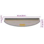vidaXL Samolepiace nášľapy na schody Sisal 30 ks 65x21x4 cm strieborné – Obrázok 8