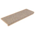 vidaXL Samolepiace nášľapy na schody sisalové 30 ks 65x21x4 cm – Obrázok 2
