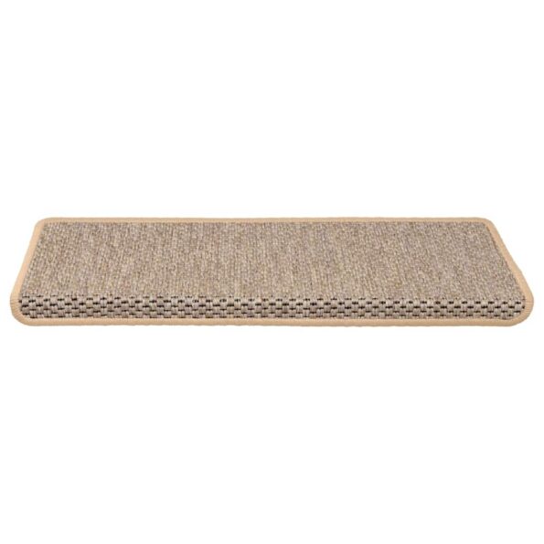 vidaXL Samolepiace nášľapy na schody sisalové 30 ks 65x21x4 cm – Obrázok 3