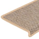 vidaXL Samolepiace nášľapy na schody sisalové 30 ks 65x21x4 cm – Obrázok 7