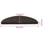 vidaXL Schodiskové rohože samolepiace 30 ks antracitové 56x17x3 cm – Obrázok 8
