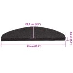 vidaXL Nášľapy na schody samolepiace 30 ks čierne 65x22,5x3,5 cm – Obrázok 8