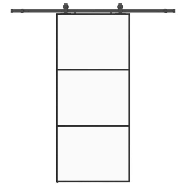 VXL8721288584861_a_en_hd_1.jpg vidaXL Posuvné dvere s kovaním čierne 90x205 cm ESG sklo – Obrázok 2