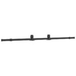 vidaXL Posuvné dvere s kovaním čierne 90x205 cm ESG sklo – Obrázok 4
