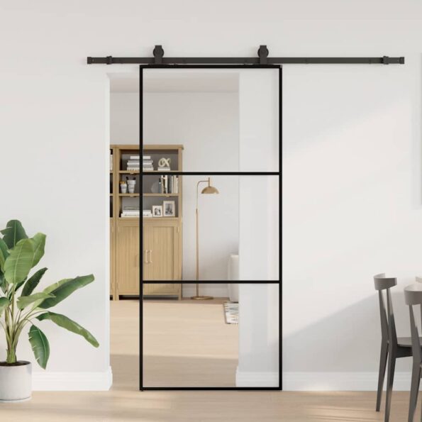VXL8721288584861_m_en_hd_1.jpg vidaXL Posuvné dvere s kovaním čierne 90x205 cm ESG sklo – Obrázok 1
