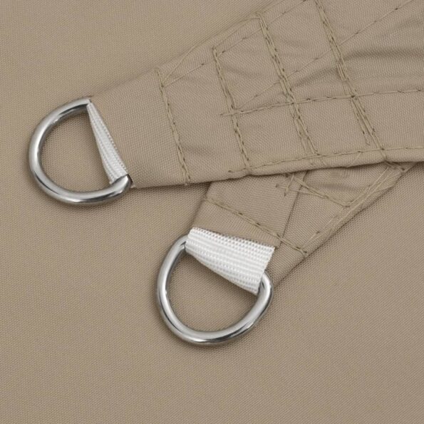 vidaXL Tieniaca plachta,oxford, trojuholníková 3x3x4,24 m sivohnedá – Obrázok 6