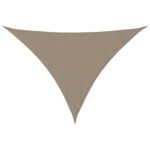 vidaXL Tieniaca plachta,oxford, trojuholníková 3,5x3,5x4,9m, sivohnedá – Obrázok 2