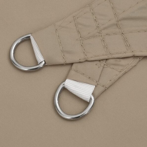 vidaXL Tieniaca plachta, oxford, trojuholníková 4x4x5,8 m, sivohnedá – Obrázok 6