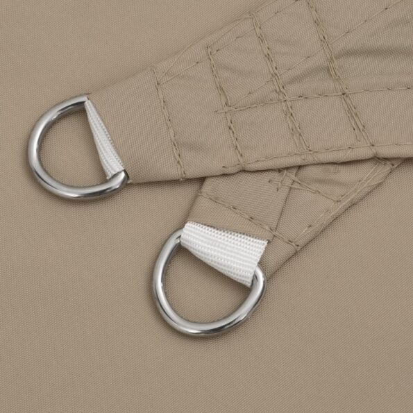 vidaXL Tieniaca plachta, oxford, trojuholníková 4,5x4,5x4,5m sivohnedá – Obrázok 6