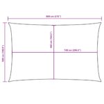 vidaXL Tieniaca plachta oxfordská látka obdĺžniková 5x8 m tmavozelená – Obrázok 10