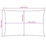 vidaXL Tieniaca plachta oxfordská látka obdĺžniková 5x7 m modrá – Obrázok 10