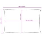 vidaXL Tieniaca plachta oxfordská látka obdĺžniková 2x5m žltá – Obrázok 10