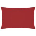 vidaXL Tieniaca plachta oxfordská látka obdĺžniková 2x4,5 m červená – Obrázok 2