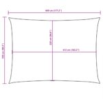 vidaXL Tieniaca plachta oxfordská látka obdĺžniková 2,5x4,5 m oranžová – Obrázok 10