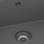 vidaXL Kuchynské umývadlo Sivé 760x480x184 mm Granit – Obrázok 5
