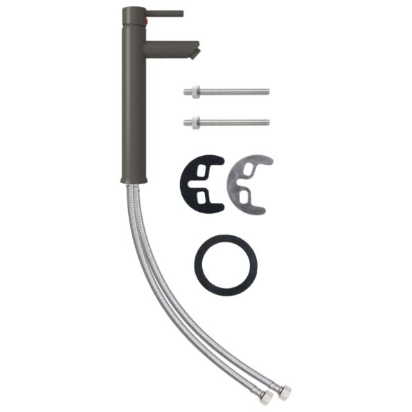 149090_2.jpg vidaXL Kúpeľňová batéria sivá 12x30 cm – Obrázok 2