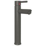 vidaXL Kúpeľňová batéria sivá 12x30 cm – Obrázok 3