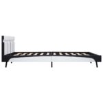 vidaXL Posteľný rám s LED, biely, umelá koža 180x200 cm – Obrázok 5