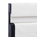 vidaXL Posteľný rám s LED, biely, umelá koža 180x200 cm – Obrázok 6