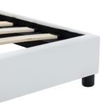 vidaXL Posteľný rám, biely, umelá koža 90x200 cm – Obrázok 6