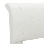 vidaXL Posteľný rám, biely, umelá koža 160x200 cm – Obrázok 6