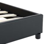 vidaXL Posteľný rám, čierny, umelá koža 140x200 cm – Obrázok 8