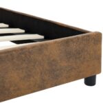 vidaXL Posteľný rám, hnedý, umelý semiš 180x200 cm – Obrázok 8
