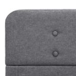 vidaXL Rám postele svetlosivý 90x200 cm látkový – Obrázok 7